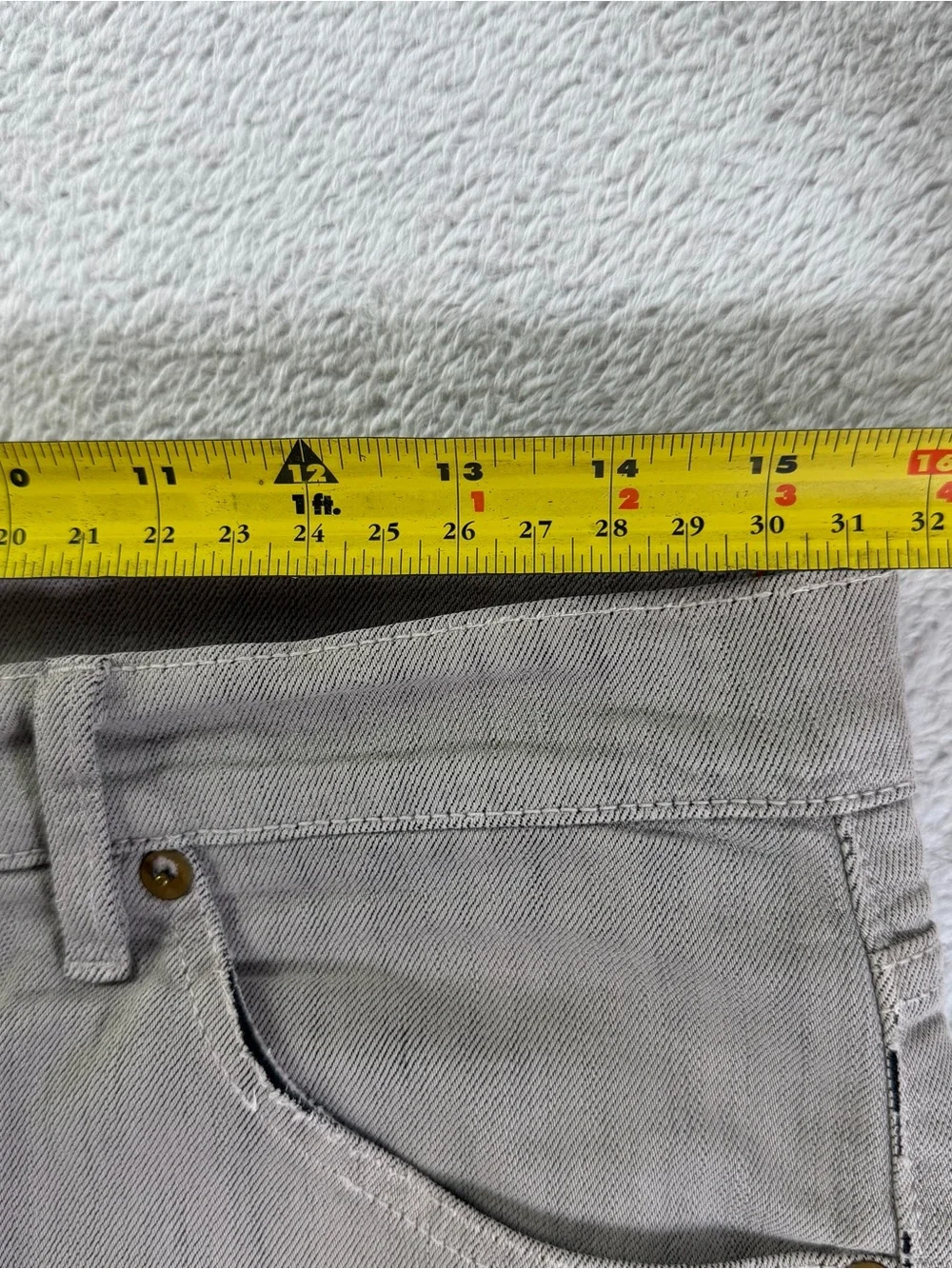 Raleigh Denim Martin Gray Stretch Jeans 31x30 Made in USA